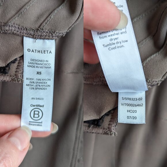 Athleta Delancey Moto Tight Leggings Coffee House Brown | XS - Picture 8 of 10